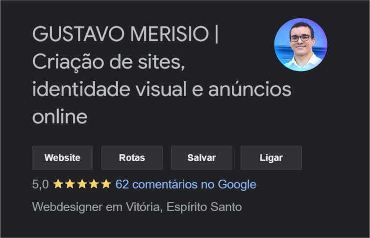 Gustavo Merisio Especialista em Google Meu Negócio e Google Perfil de Empresas